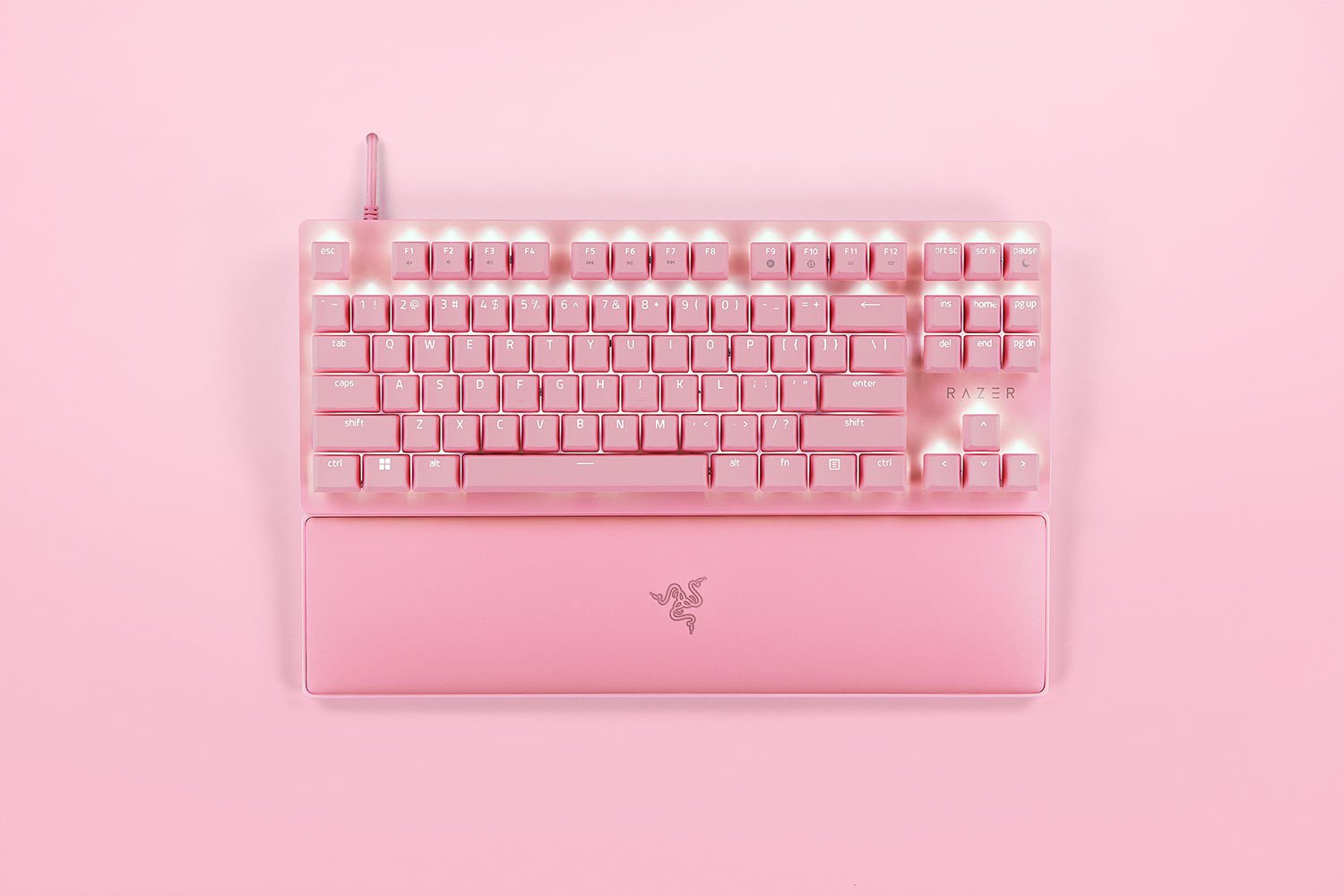 Teclado Gamer Opto Mecánico Razer Huntsman V2 Tkl Linear Optical Switch Rosado – imagen 3