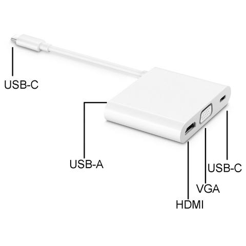 Huawei Matedock 2 Adaptador Hub Tipo C Hdmi Vga Usb Original – imagen 4