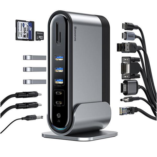 Hub Multipuertos 16 en 1 Working Station 100W Mac o Notebook Baseus