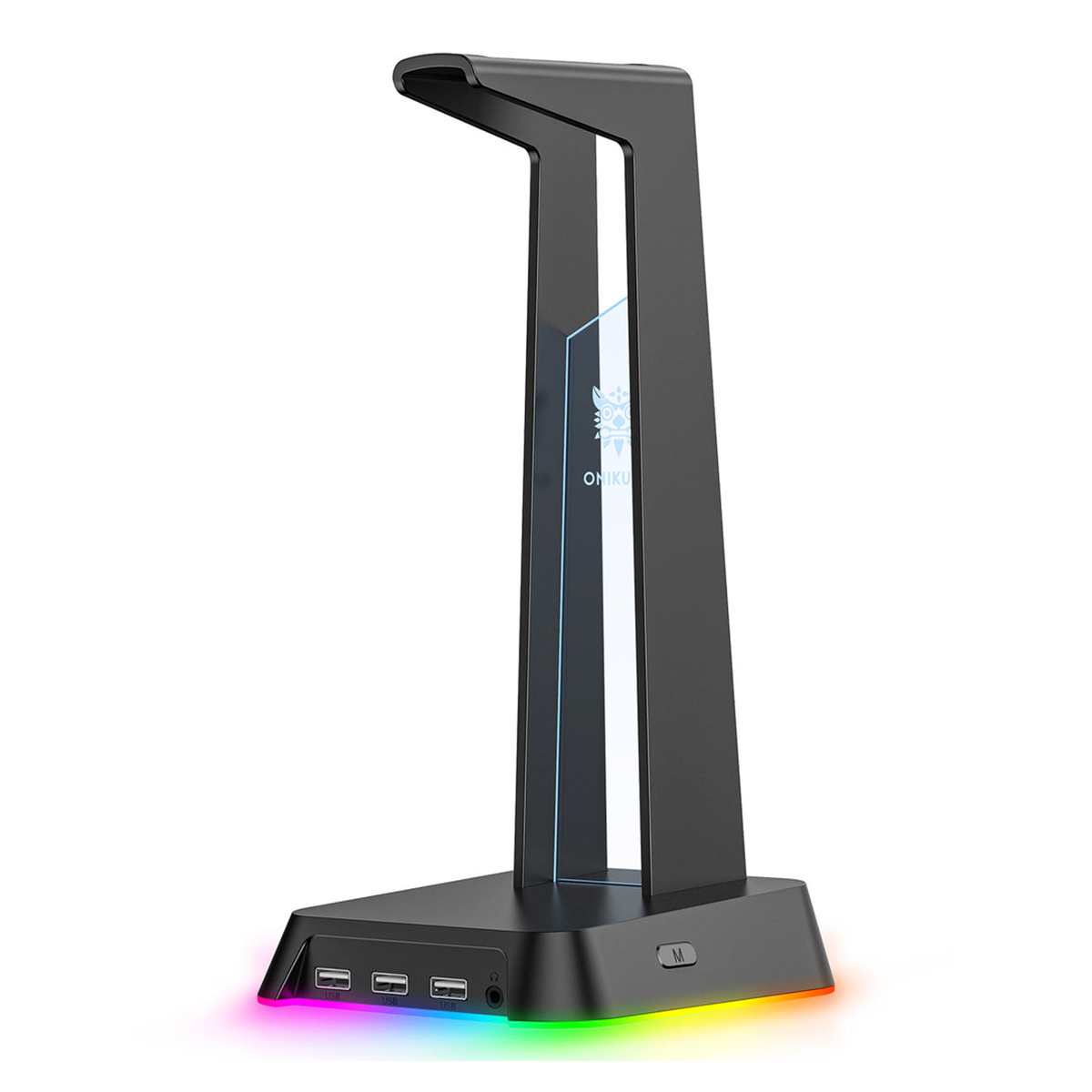 Soporte Stand Audifonos Gamer Onikuma St2 Rgb Usb Negro
