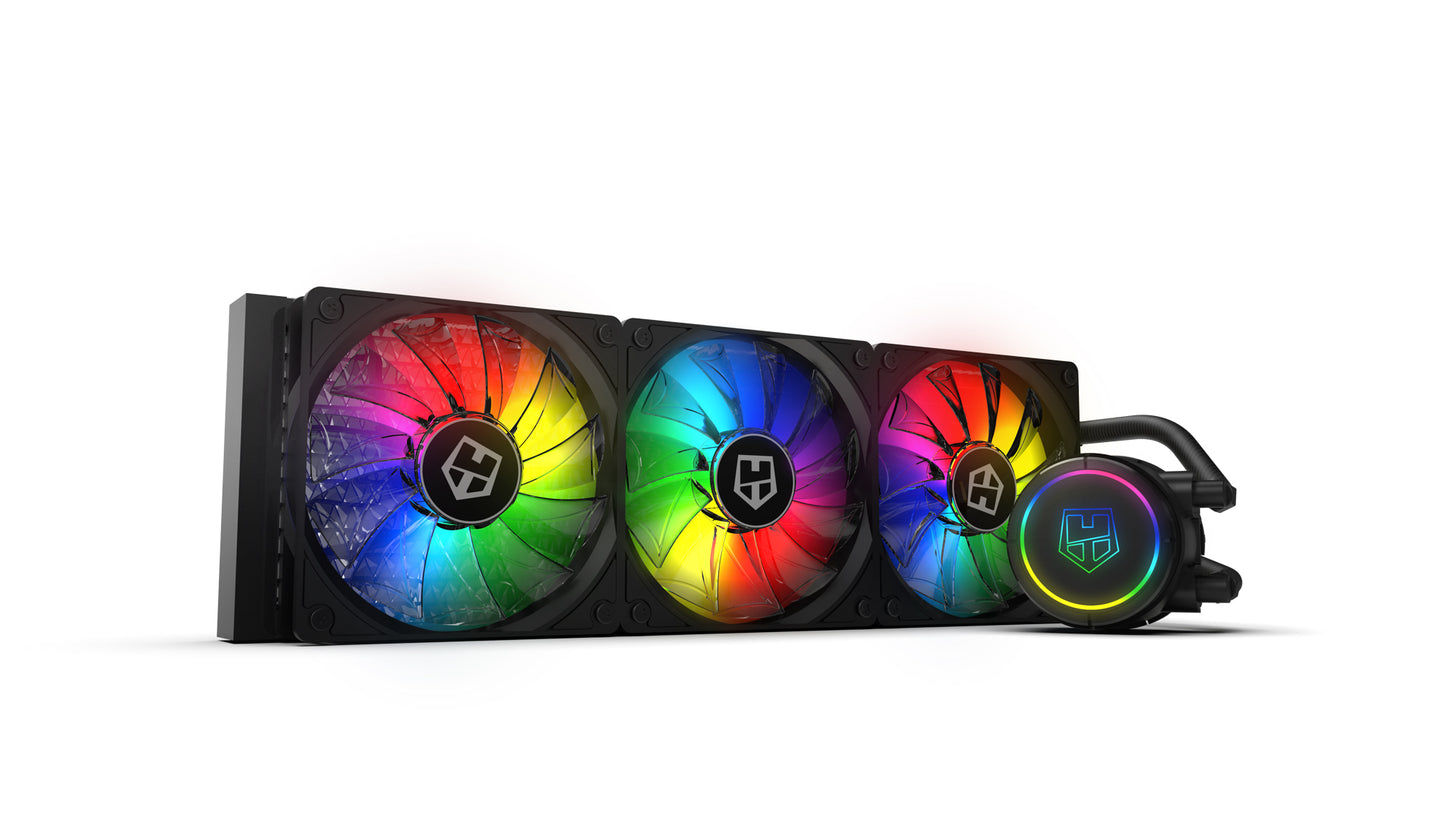 Refrigeración Líquida Nox H-360 Argb Negro – imagen 4