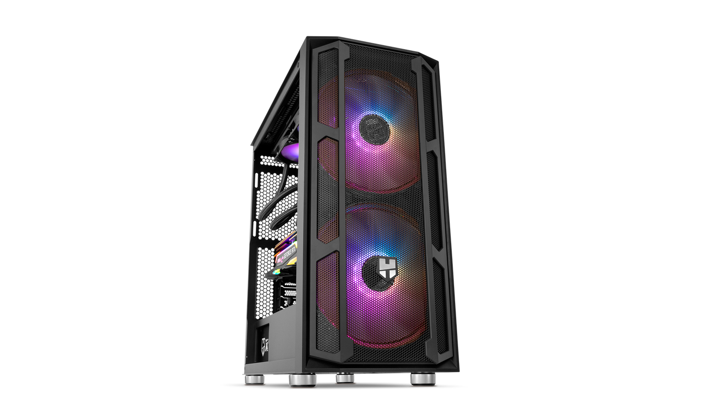 Gabinete Gamer Nox Hummer Nova Semitorre Axt Argb Negro