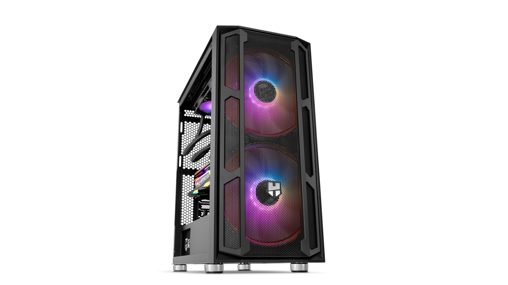 Gabinete Gamer Nox Hummer Nova Semitorre Axt Argb Negro