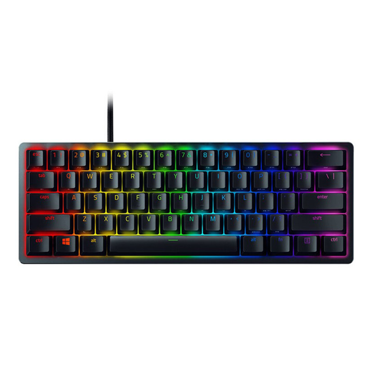 Teclado Gamer Razer Huntsman Mini Switches Rojos Ingles Negro