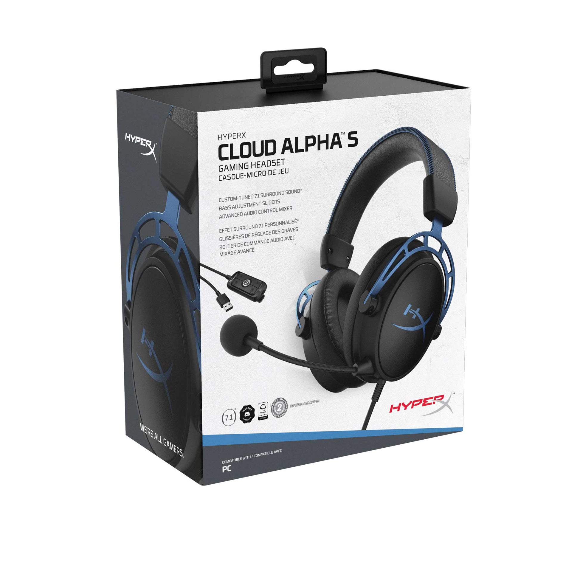 Audífonos Gamer Hyperx Cloud Alpha S 7.1 Pc Ps4 Azul – imagen 2