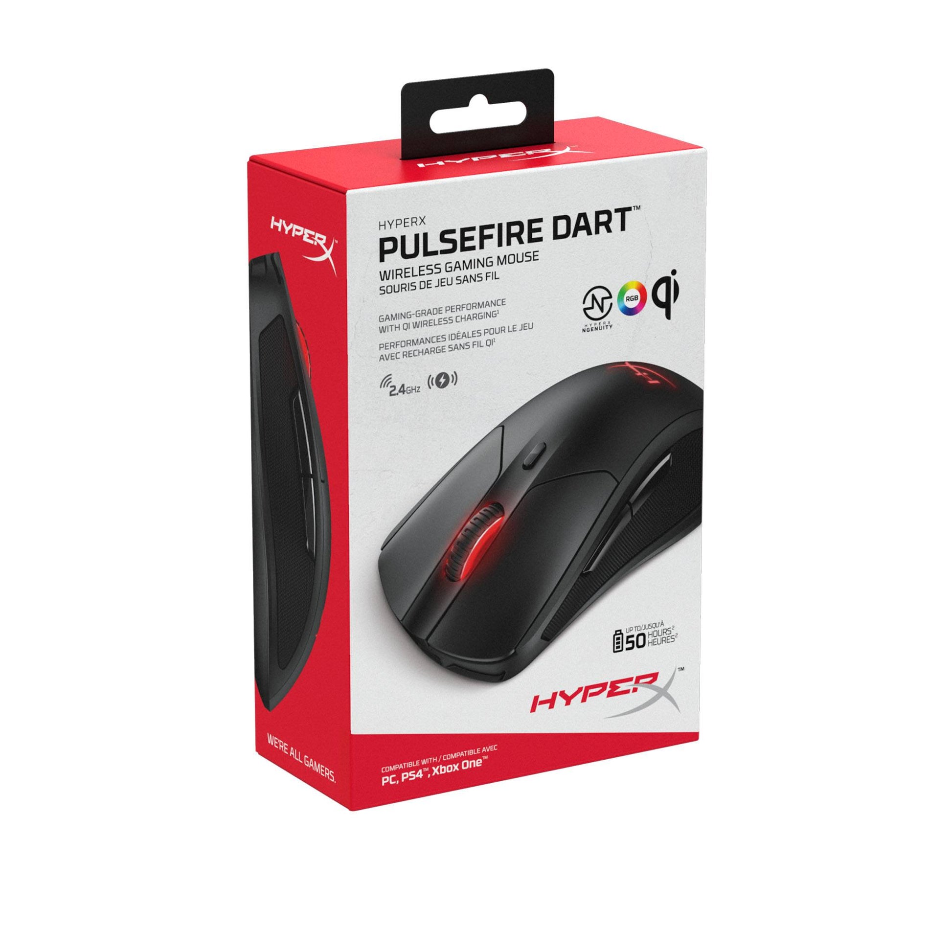Mouse Gamer Inalámbrico Hyperx Pulsefire Dart Rgb Negro – imagen 3