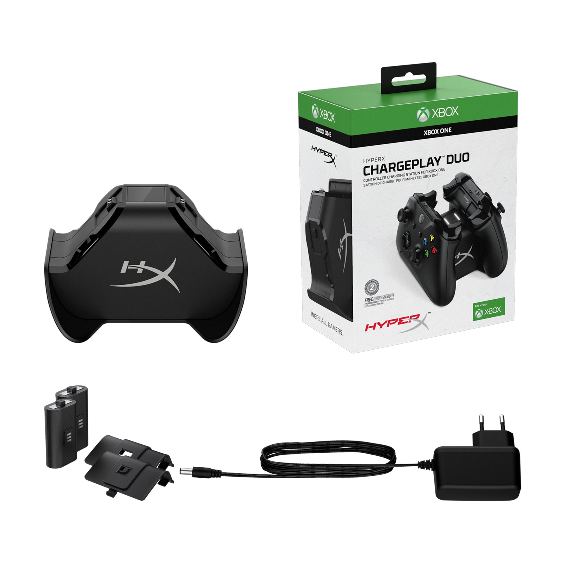 Cargador Dual Controles Hyperx Xbox Negro – imagen 4