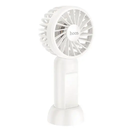 Ventilador Mini Portatil Recargable De Mano Hoco Hx60 Blanco