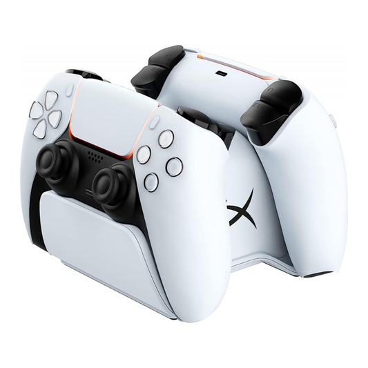 Cargador Dual Controles Hyperx Ps5 Blanco