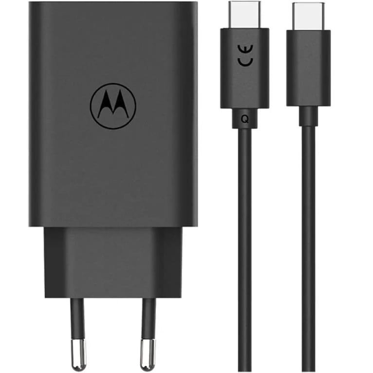 Cargador Motorola Turbo Power 68w + Cable Tipo C Negro – imagen 2