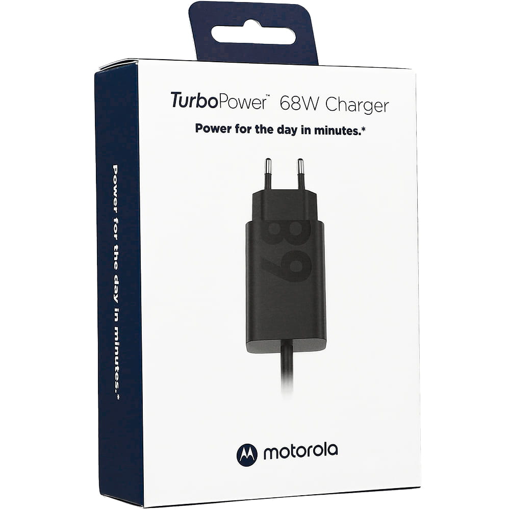 Cargador Motorola Turbo Power 68w + Cable Tipo C Negro – imagen 4