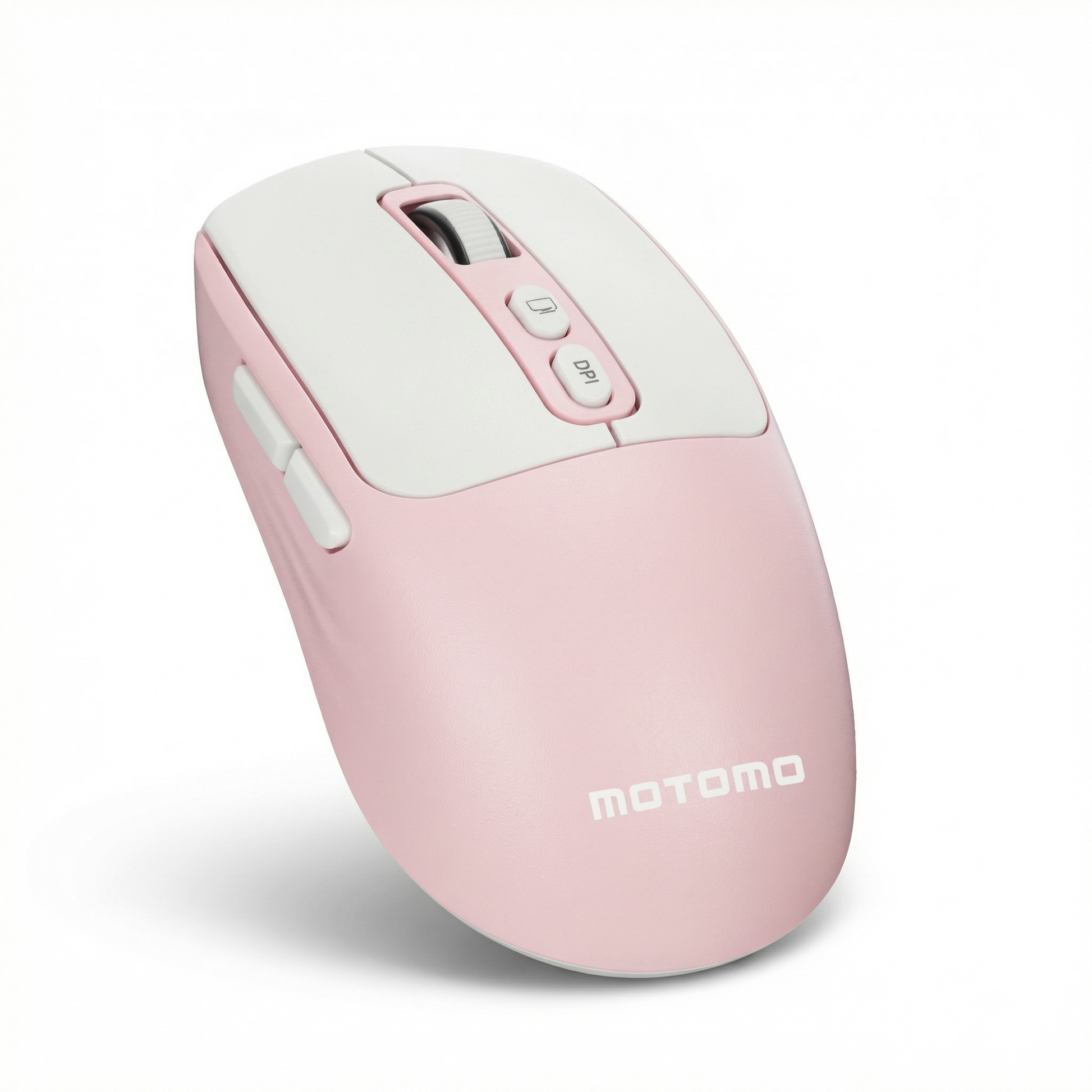Mouse Inalambrico Dual Modo Bluetooth Motomo Mo-b014 2200 Dpi Rosa