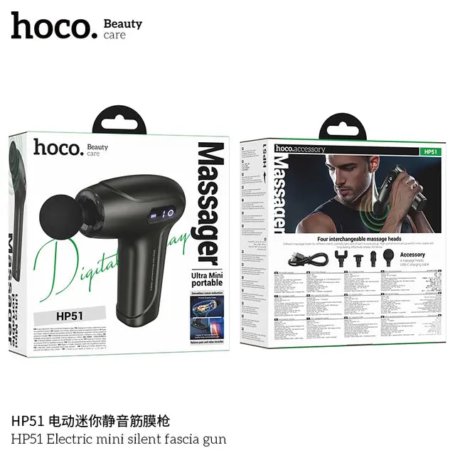 Masajeadora Ultra Mini Portatil Hoco Hp51 Negro – imagen 2