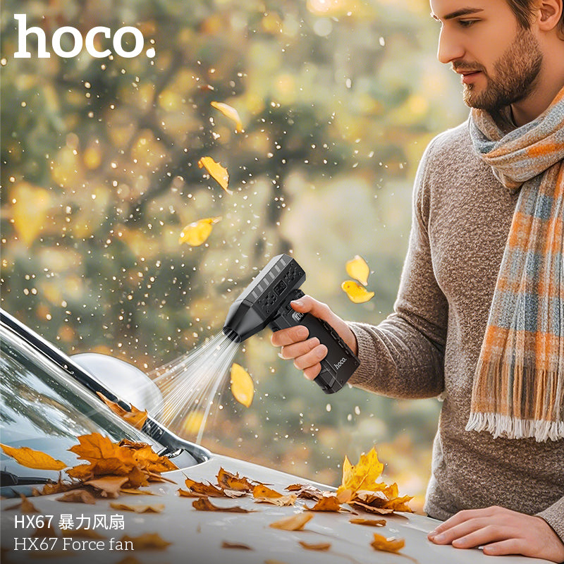 Ventilador Portatil Ultra Velocidad Hoco Hx67 Negro – imagen 2