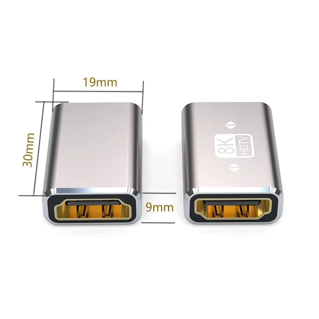 Copla Hmdi a Hdmi 8k Hembra a Hembra Birlink Br10317 Gris – imagen 2