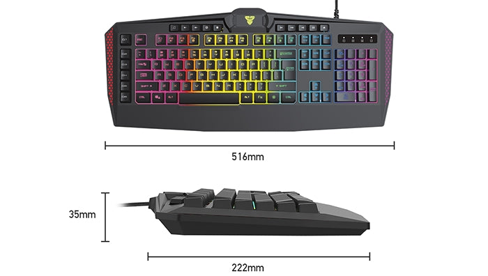 Teclado Gamer Membrana Fantech K513 Booster Negro – imagen 3