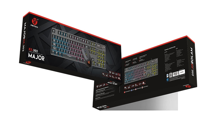 Combo Kit Gamer Fantech Teclado + Mouse Kx302 Major – imagen 2