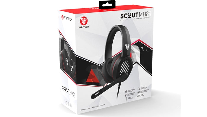 Audífono Gamer Fantech Mh81 Scout Pc Ps4 Negro – imagen 2