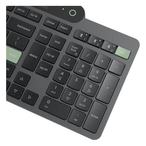 Teclado Bluetooth Lenovo 800 Self-Charging Solar Negro
