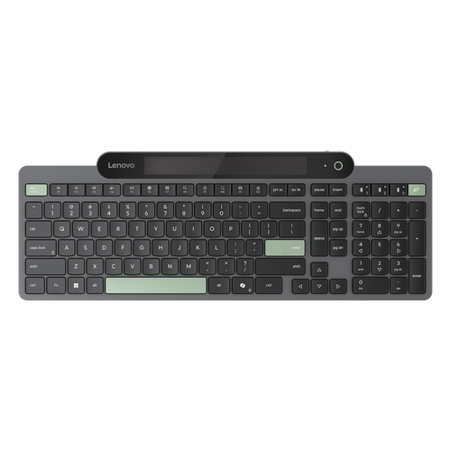 Teclado Bluetooth Lenovo 800 Self-Charging Solar Negro