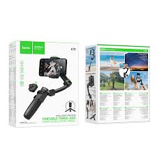 Estabilizador Gimbal Celular 3 Ejes Hoco K91 Negro – imagen 2