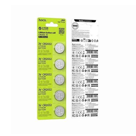 Pack 5 Pilas de Botón Hoco JA6 CR2032 3V 210 mAh - vista 2