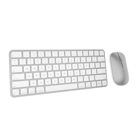 Kit Teclado + Mouse Inalámbrico Meetion iKey C210 Dual 2.4G + Bluetooth Blanco - vista 2