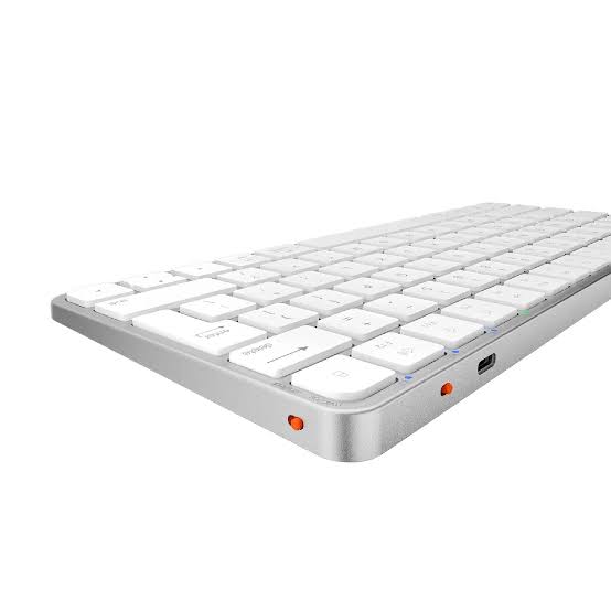 Kit Teclado + Mouse Inalámbrico Meetion iKey C210 Dual 2.4G + Bluetooth Blanco - vista 3