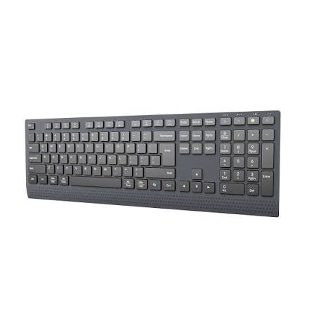 Teclado Inalámbrico Meetion BTK-2000 Dual 2.4G + Bluetooth 109 Teclas Negro - vista 3