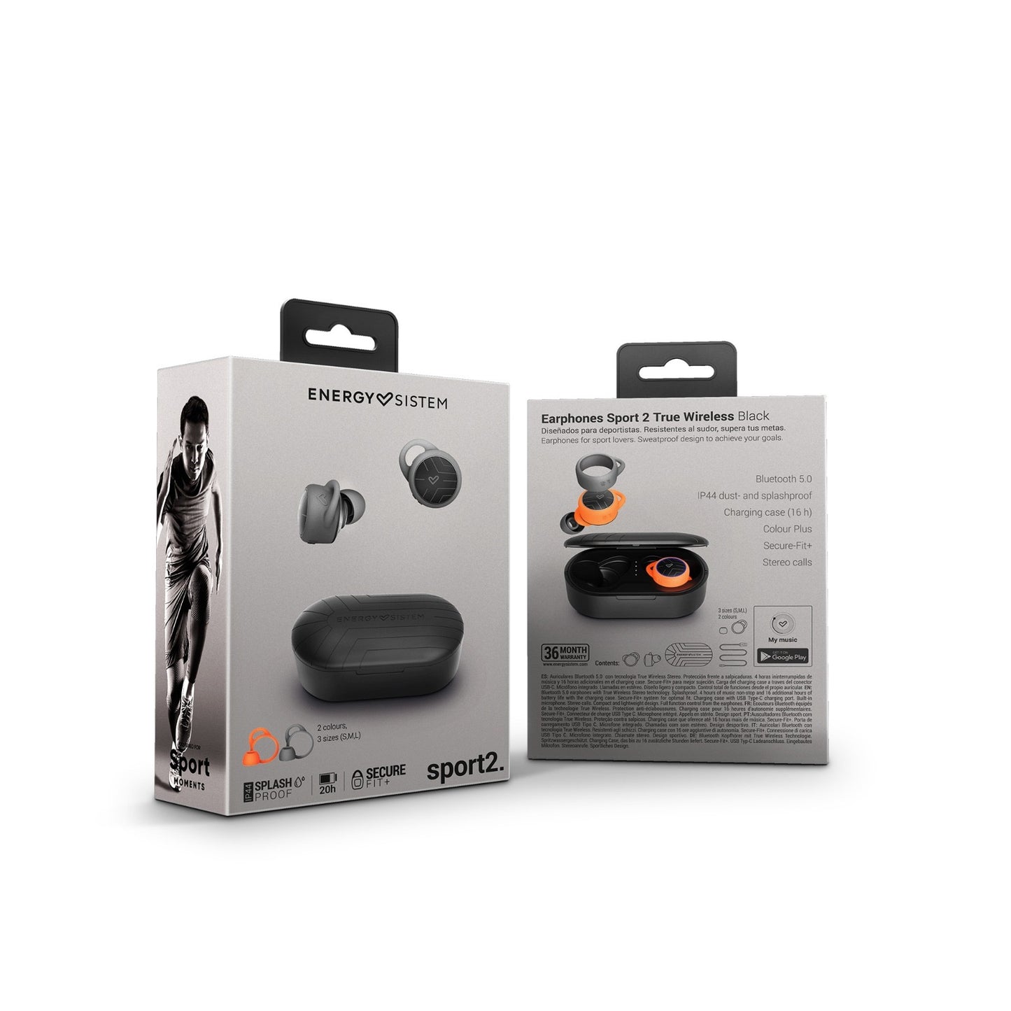 Audifonos Blueooth Energy Sistem Earphones Sport 2 Negro – imagen 5