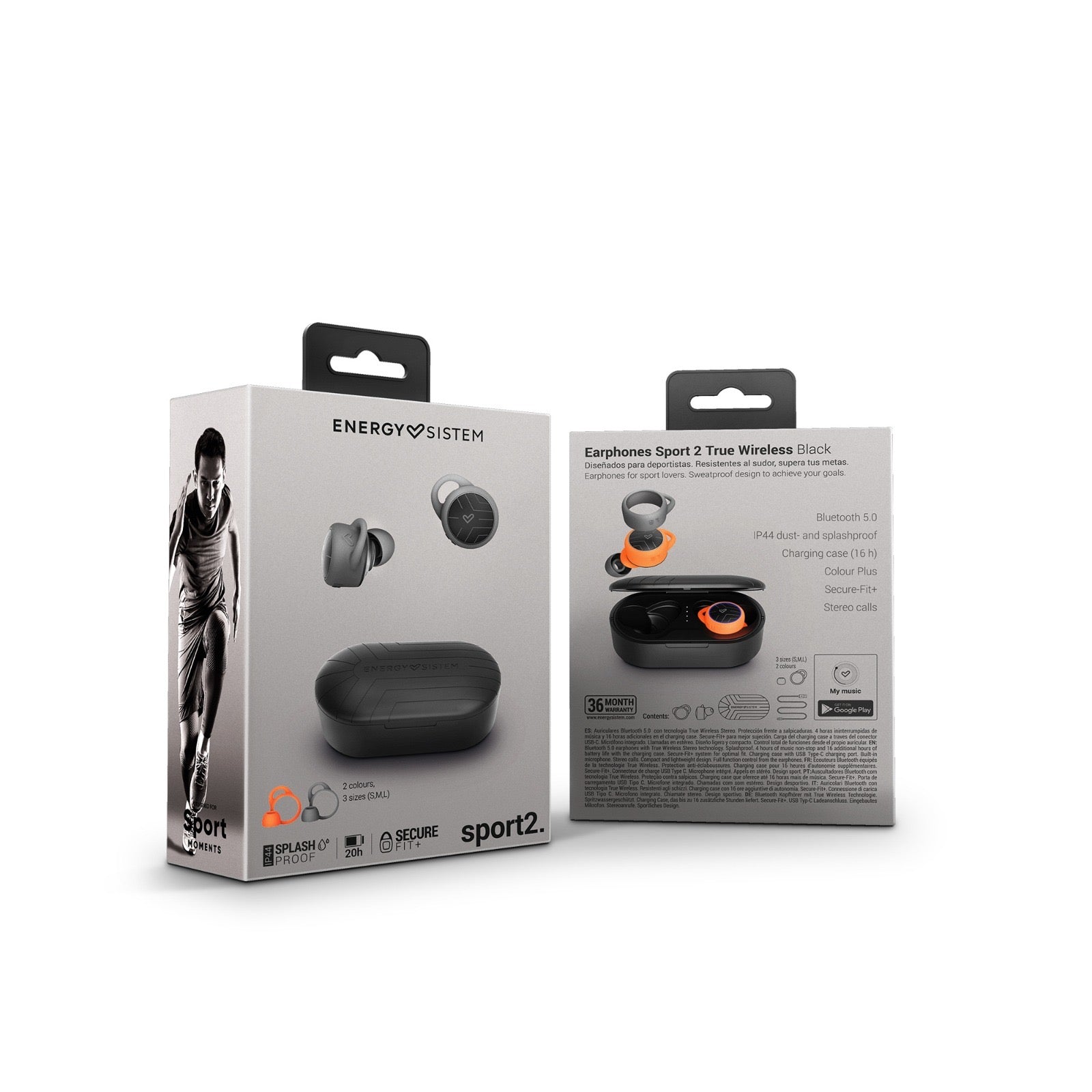 Audifonos Blueooth Energy Sistem Earphones Sport 2 Negro – imagen 5