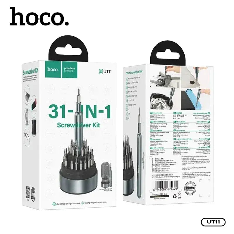 Kit Juego Destornilladores Precisión 31 En 1 Hoco Ut11 Negro – imagen 3