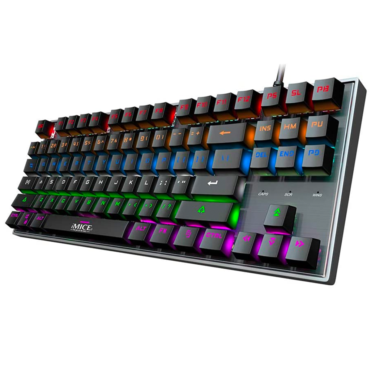 Teclado Gamer Mecanico Imice Mk-x60 Iluminado Switch Azul