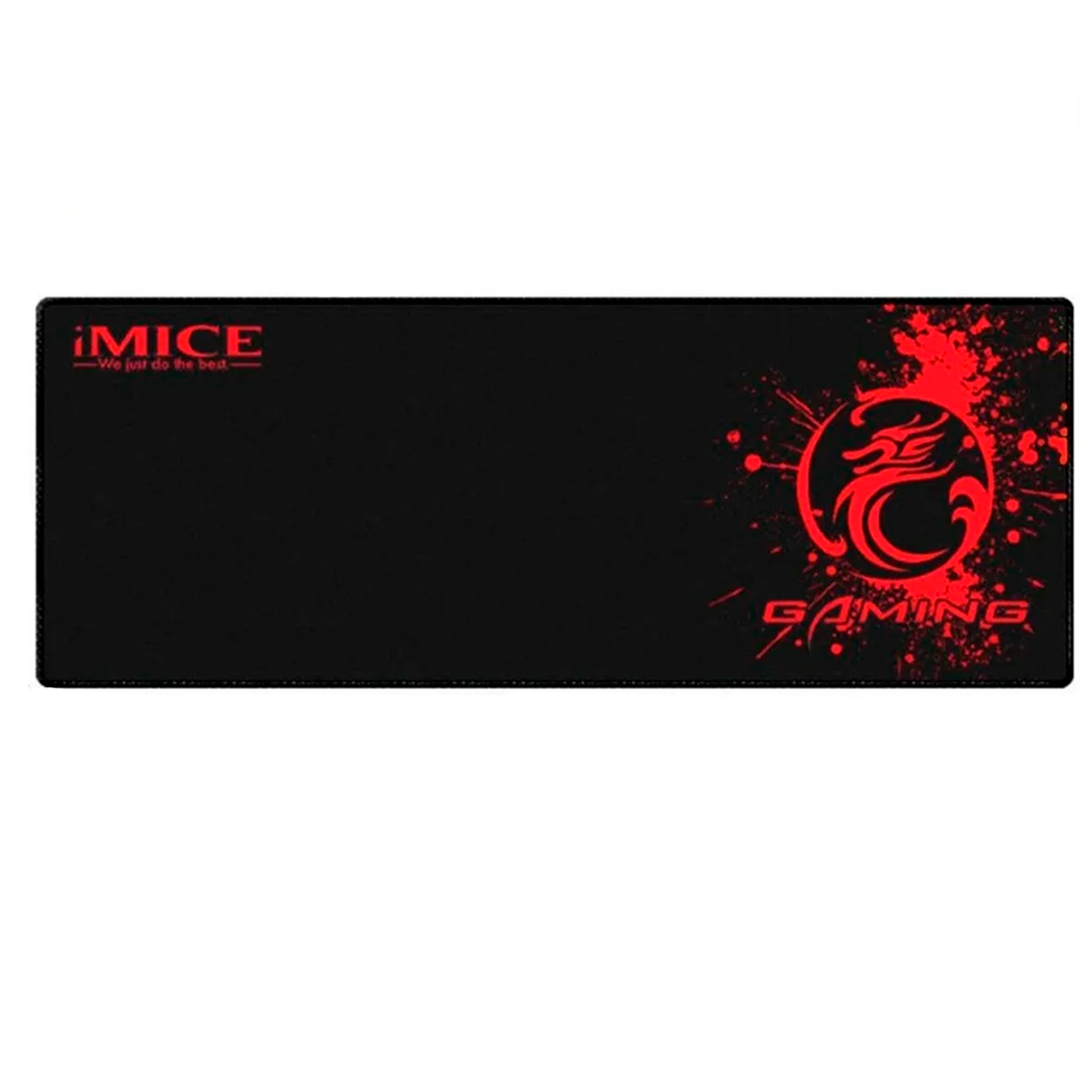 Mousepad Gamer Xl Antideslizante Imice Pd-03 80x30 Cm Rojo