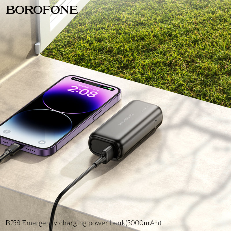 Powerbank Super Small Borofone Bj58 5000 Mah Negro – imagen 2
