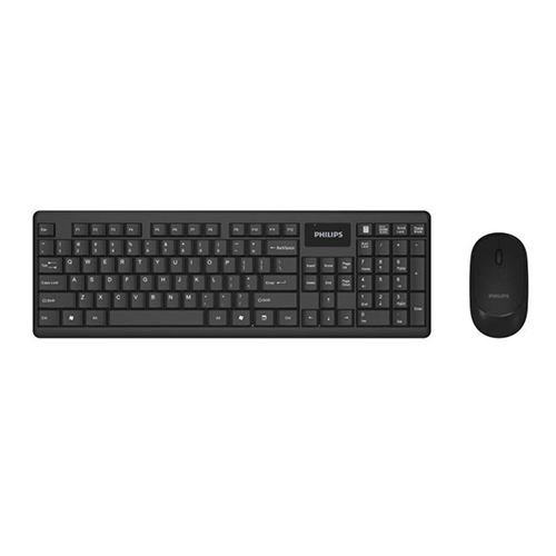 Combo Teclado Inalámbrico + Mouse Philips C314 Negro