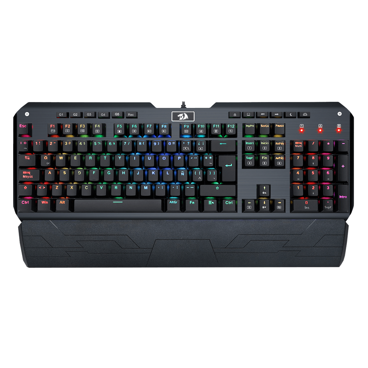 Teclado Gamer Mecanico Redragon Indrah K555 Negro