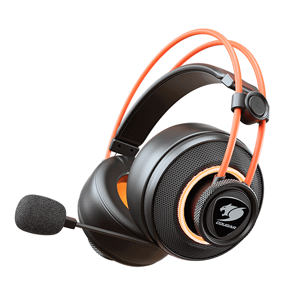 Audifonos Gamer Cougar Immersa Pro Prix Uix Rgb Negro