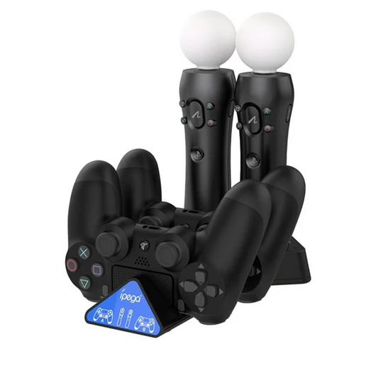 Cargador Controles Dual Ipega PG-4011 4 en 1 Ps4 Ps Move