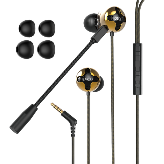 Audifono Gamer Ipega In Ear Pg-R012 Pc Ps5 Ps4 Switch Xbox Negro