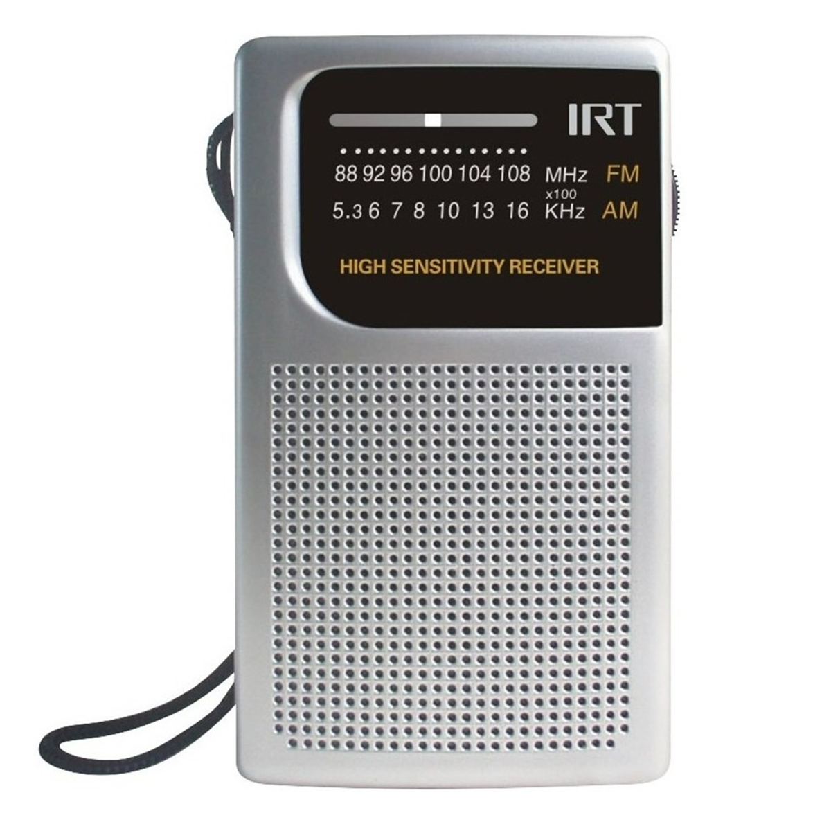 Radio Irt A Pilas De Bolsillo Fm/am Color Plateado