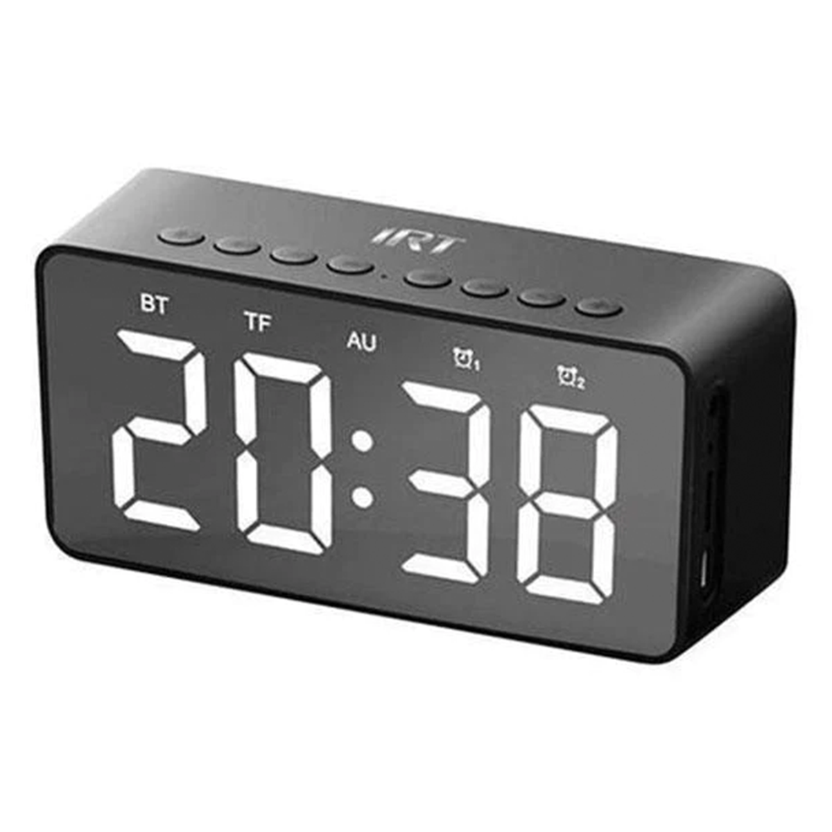 Radio Reloj Despertador Am Fm Irt Bluetooth Negro