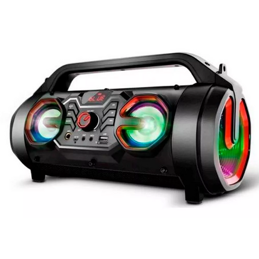 Parlante Bluetooth Portátil Bazooka Speaker Microfono Irt Fx Negro