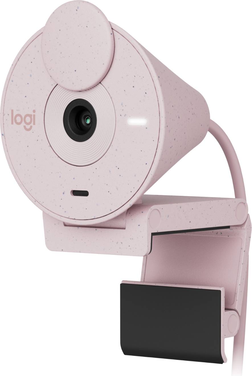 Webcam Logitech Brio 300 1080p Usb C Rosado – imagen 4