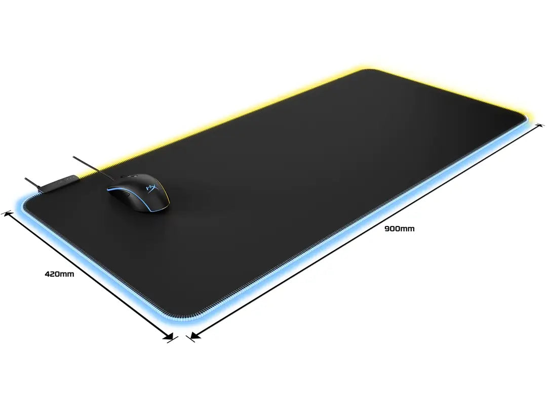 Mousepad Gamer Hyperx Pulsefire Mat Rgb Talla Xl 90x40 Cm Negro – imagen 2