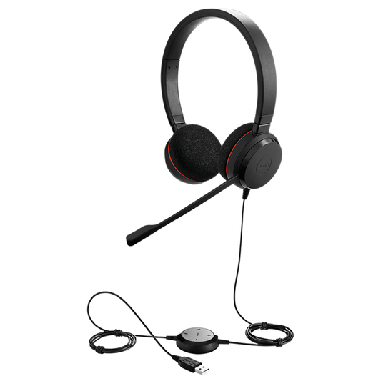 Audifono Jabra Evolve20 UC Duo Headset USB 4999-829-209 Negro