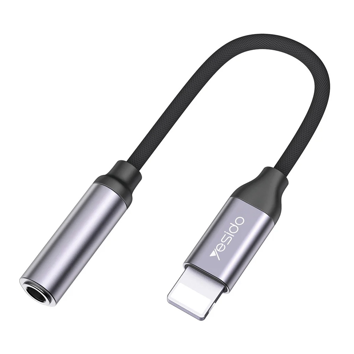 Adaptador Lightning a Jack 3.5mm Yesido Yau21 Gris