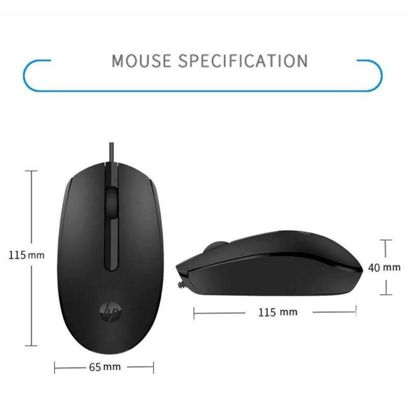 Mouse Gamer Usb Hp M10 Alámbrico 1200dpi 3 Botones Negro – imagen 2