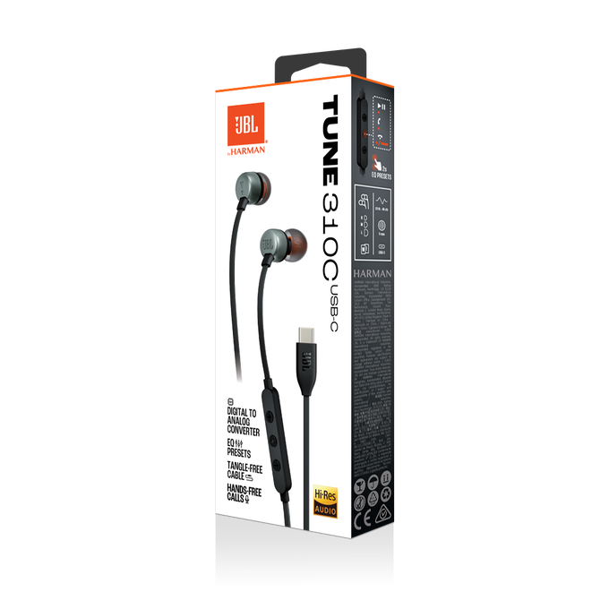 Audífonos In Ear Jbl Tune 310c Tipo C Negro – imagen 4