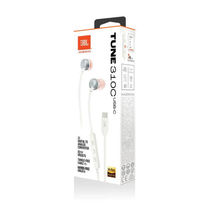 Audífonos In Ear Jbl Tune 310c Tipo C Blanco – imagen 4